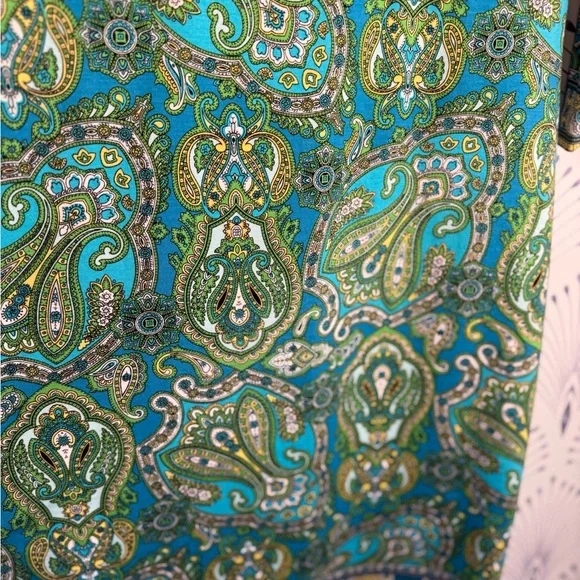 Talbots Green Sheath Dress with Cuffed 3/4 Sleeves STRETCH WOMENS SIZE 8 - Picture 7 of 9